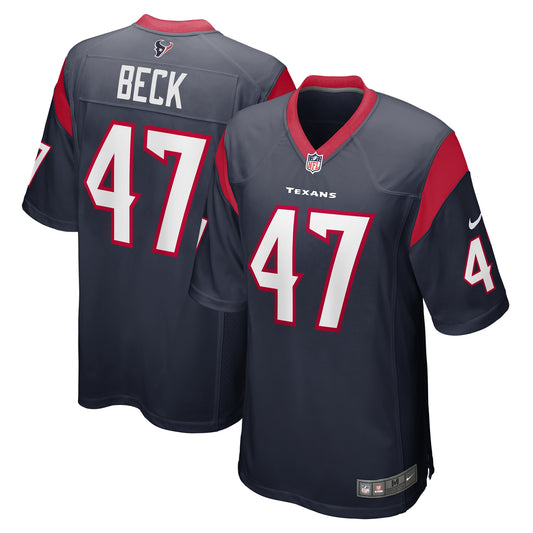 Andrew Beck Houston Texans Nike Game Player Jersey - Navy